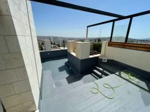 בריכת שחייה בפנטהאוס יוקרתי בירושלים כולל ציפוי PVC - מבית א.ד בריכות שחייה